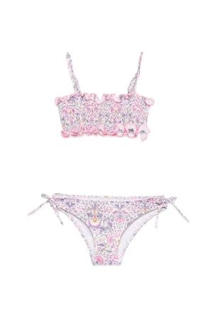 Costume da bagno Tilly bianco con stampa floreale SAINT BARTH KIDS | TILL00100905L